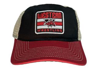 WESTERN WRESTLING SQUARE PATCH HAT